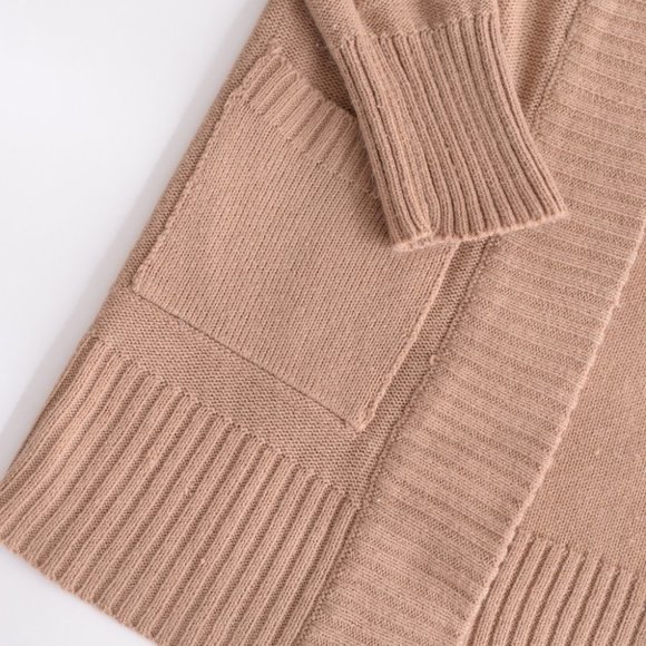 Streetwear Society Tan Open Face Long Sleeve Cardigan Size Small - Picture 8 of 14